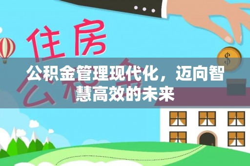 兰陵公积金管理现代化，迈向智慧高效的未来