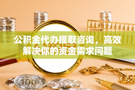 兰陵公积金代办提取咨询，高效解决你的资金需求问题