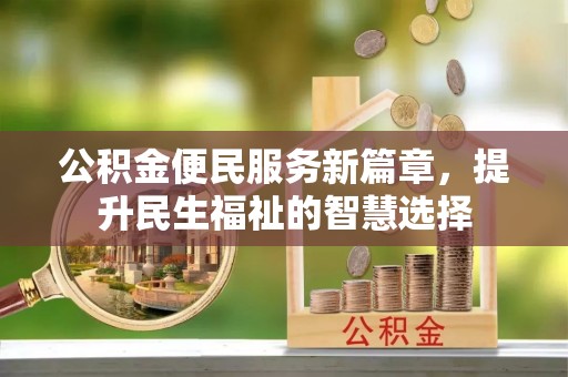 兰陵公积金便民服务新篇章，提升民生福祉的智慧选择
