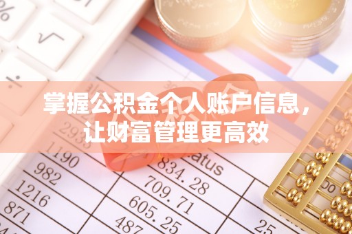 兰陵掌握公积金个人账户信息，让财富管理更高效