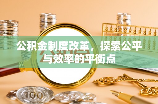 兰陵公积金制度改革，探索公平与效率的平衡点