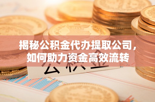 兰陵揭秘公积金代办提取公司，如何助力资金高效流转