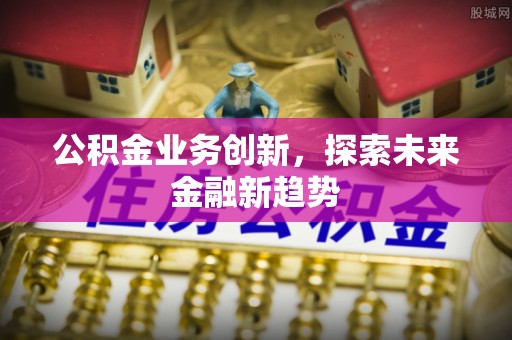 兰陵公积金业务创新，探索未来金融新趋势