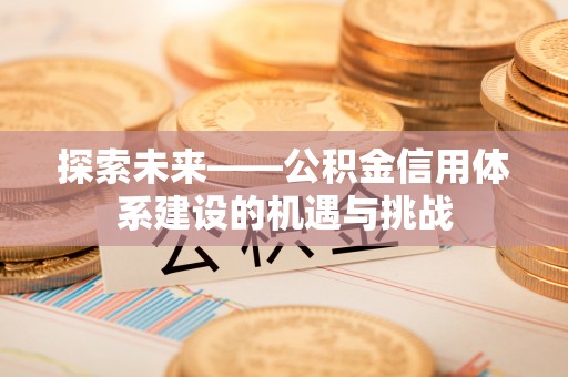 兰陵探索未来——公积金信用体系建设的机遇与挑战