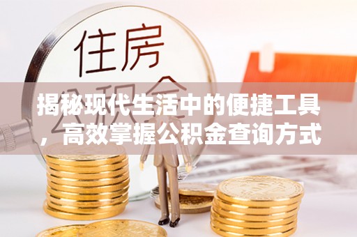 兰陵揭秘现代生活中的便捷工具，高效掌握公积金查询方式