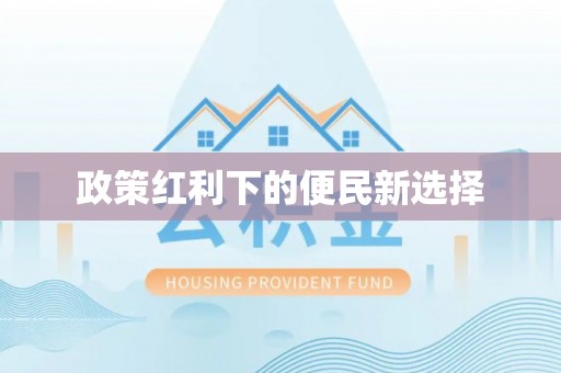 兰陵政策红利下的便民新选择