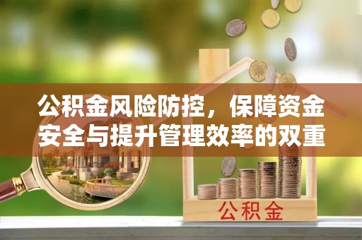 兰陵公积金风险防控，保障资金安全与提升管理效率的双重探索